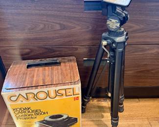 Camera Tripod /Slide Carousel
