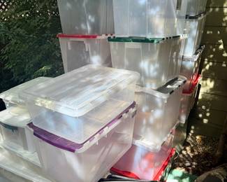 Lots Plastic Bins/Storage