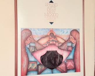 Taos New Mexico Art framed