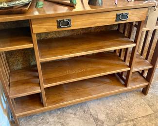Oak Side Cabinet /shelves