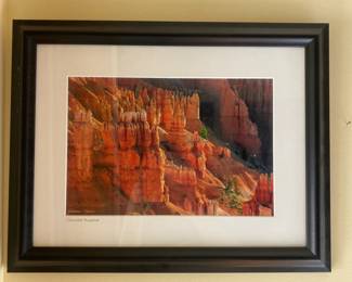 M109 - $30. Golden Hoodoos. Geraldine Cropser Photography. Framed 14.75" x 19" tall.