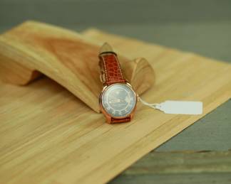 J32 - $125. Swiss Legend "Swiss Automatic" Lapis Dial. Works great! Genuine Alligator Band.
