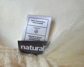 M72 - $40. "Natural" Brand sheepskin single. Measures 22" x 33"