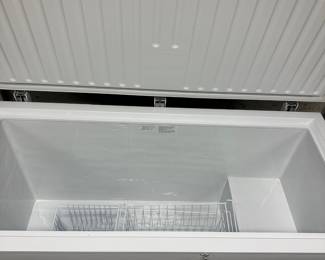 M73 - $300. Atosa. 15.9 cu ft Chest Freezer. Model MWF90116GR. With Key. Measures 5' long x 26.5" D x 33.5" T. (I can't find the age but I saw it frozen with my own 2 eyes and then it was defrosted and ready to move!) This is located in a walk out basement - but will require carrying around the house. YOU NEED 2 STRONG PEOPLE TO MOVE!
