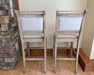M24 - $150. 3 bar height bar stools. Measures 19" x 17" x 46" tall.