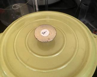 M116 - $50. Vintage Staub. Made in France Enameled Cast Iron Pot. 5 qt.