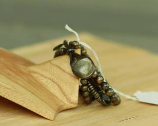 J41 - $60. Uno De 50 Leather Beaded Bracelet.