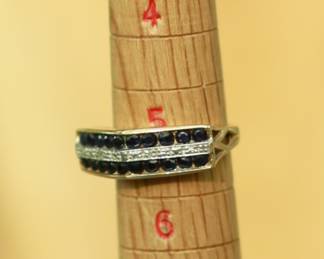 J16 - $400 PAIR. Size 5 - 2 identical rings. Stamped 10k PDN.