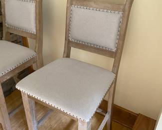 M24 - $150. 3 bar height bar stools. Measures 19" x 17" x 46" tall.