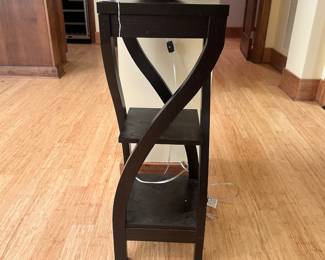 M75 - $30. Small layered stand. Measures 11.5" square x 32" tall.