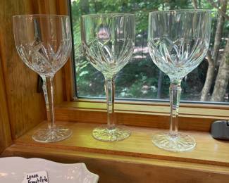 M13 - $20. Marquis by Waterford set of 3 wine glasses.