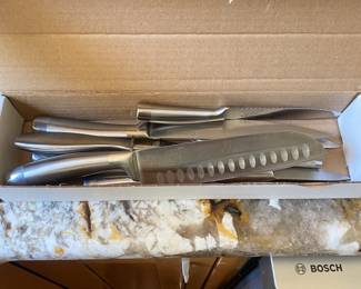 M103 - $25. 7 Pc. Cuisinart Knife Set. Single Stainless Pieces.