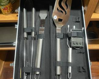 M107 - $10. Stainless Grill Set.