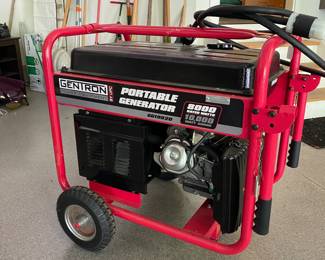 M78 - $750. GenTron 10,000 Watt Generator. Model GG10020. Electric Push Start. NEVER USED! Has 8 minutes on the counter.