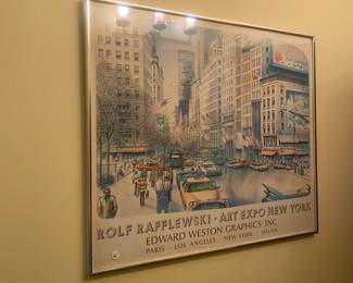 M134 - $40. Rolf Rafflewski - Art Expo New York Poster.