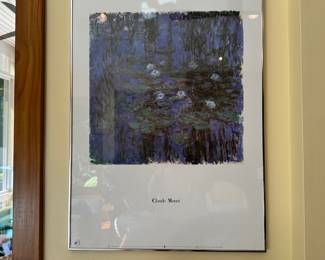 M58 - $20. Framed Monet print.