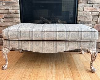 M62 - $75. Large ottoman bench (unbranded). Measures 40" wide x 22" deep x 19" tall.