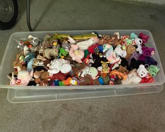 M95 - Beanie Babies! Can not pull specific ones. They're $1 each when you come. Or buy the whole bin for $150.