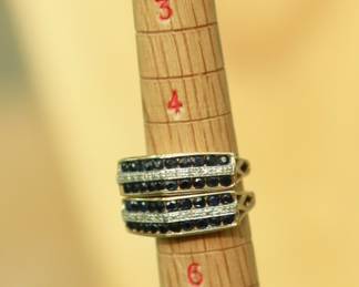 J16 - $400 PAIR. Size 5 - 2 identical rings. Stamped 10k PDN.