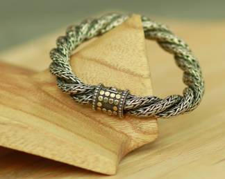 J34 - $400. John Hardy Dot Collection. Sterling & 18kt.