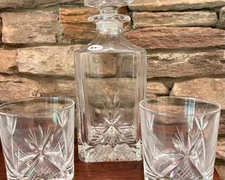 M60 - $20 Decanter & 2 Glass Set.