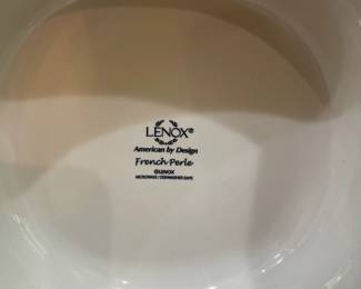 M3 - $30. Lenox French Perle 11" square 6" tall serving bowl.