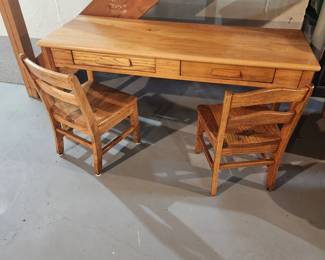 Child's size desk and chairs