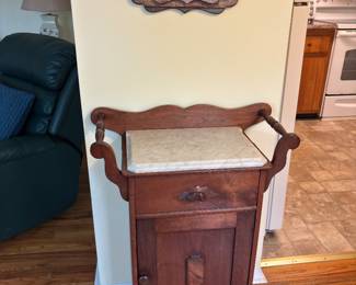 Vintage Washboard with marble top