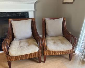 Pier 1 Imports Wicker Arm Chairs