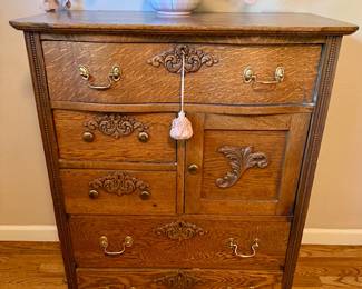 Victorian Era Oak Chest