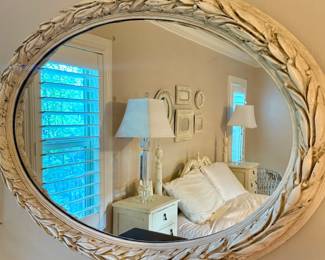 Nice larger oval ‘wreath’ Mirror