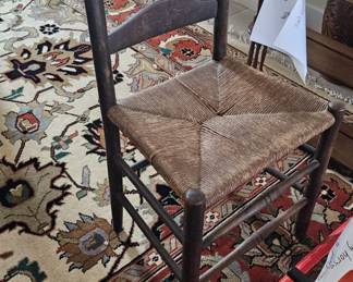 Shaker ladder-back chair, late 19th century.
