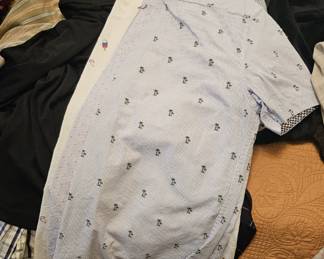 Mens shirts, short and long sleeve.