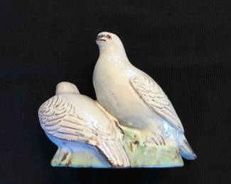 Icelandic Gudmunder Einarsson Ceramic Grouse Pair, Investment grade