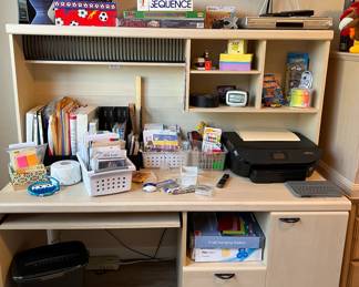 Computer Desk, Office Supplies, Games, etc