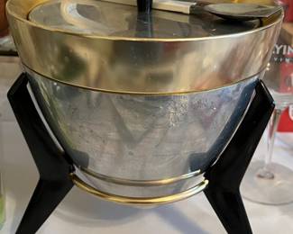 Vintage Ice Bucket MCM Mirro Bullet Ice Bucket 1950-1960