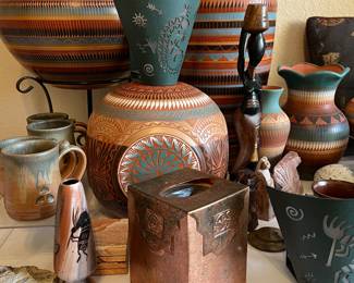 Native American Pottery, Decor, etc.