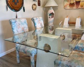 Southwest Dining Room, Southwest Coffee Table and End Table, Floor Lamp, Table Lamp and Decor