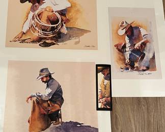 Art Ltd Ed Lithographs by J. Mark Kohler: When Paths Cross, Cowboy Prayer, The Good Life