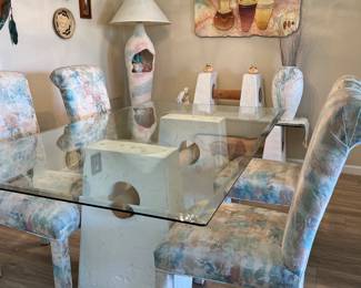 Southwest Dining Room, Southwest Coffee Table and End Table, Floor Lamp, Table Lamp and Decor