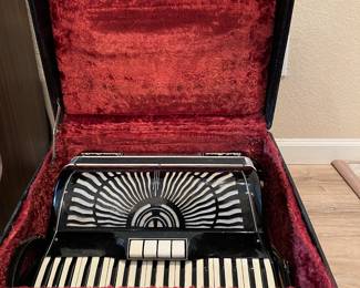Vintage Baby Grand Accordion in Original Case