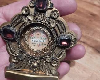 Pope pious the 10  1st class relic the bone chips of pope pius 10. $750 obo