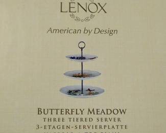 LENOX Butterfly Meadow 3 Tier Server
Sold separate NIB 