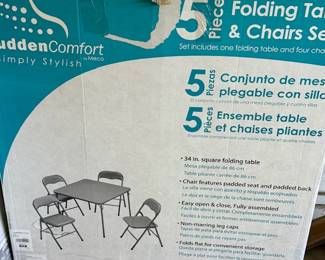 NIB Card Table Set
