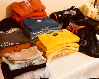 Lots of Harley T-shirts