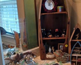 Fishing and woodsy decor