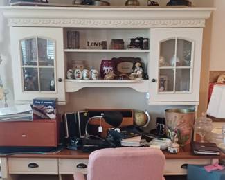 Desk and accessories