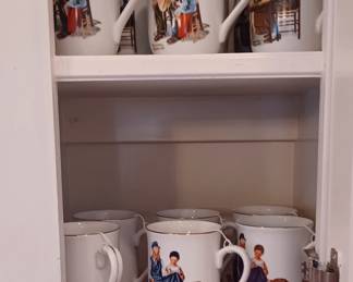 Norman Rockwell coffee cup collection