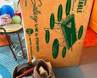 Vintage pool table still in the box!