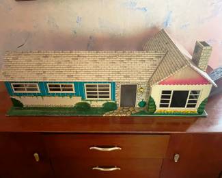 Vintage metal doll house